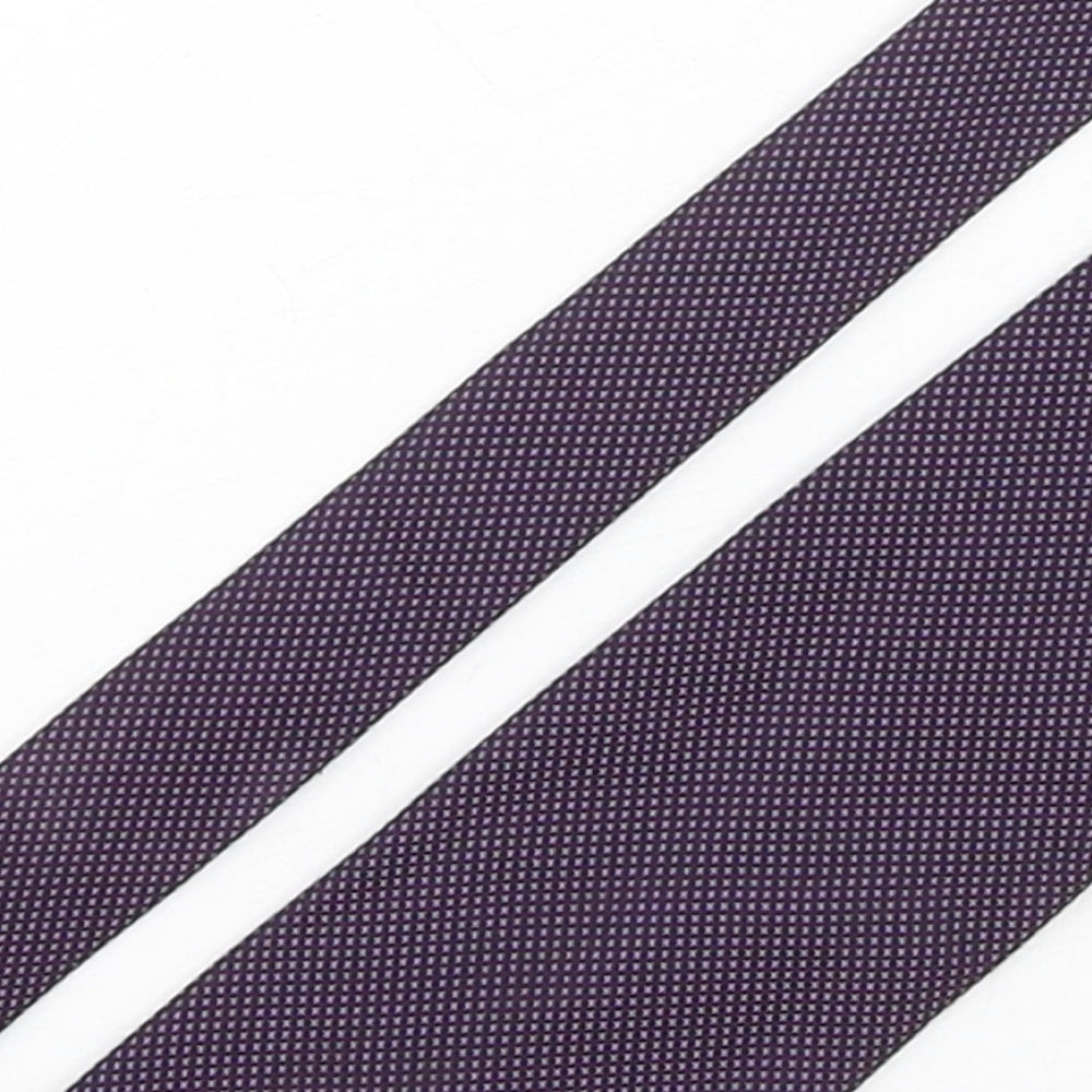 Fletchers Gallery  Mens Multicoloured Plaids & Checks Polyester Pointed Tie One Size