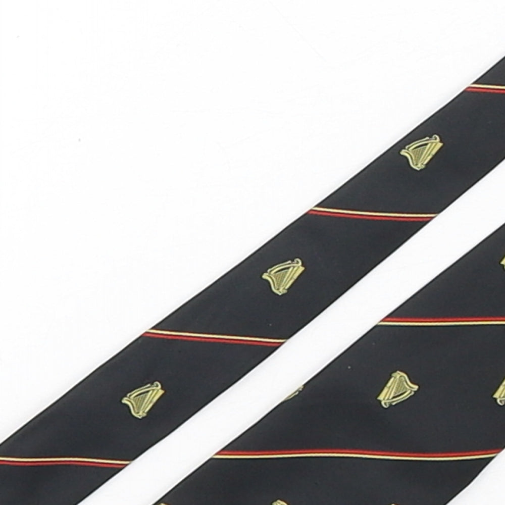 Roberto  Mens Multicoloured Striped Polyester Pointed Tie One Size - Guinness