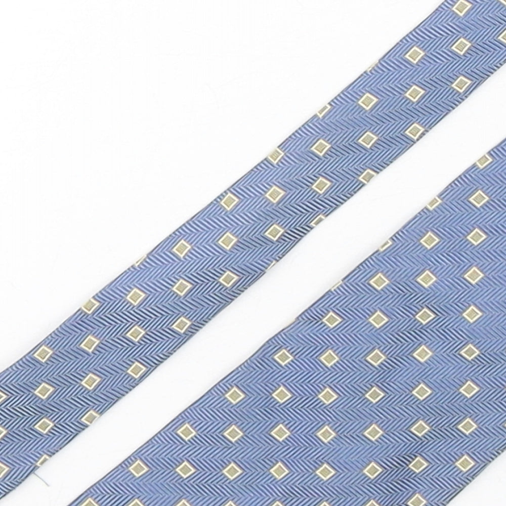 Blazer  Mens Multicoloured Geometric Silk Pointed Tie One Size