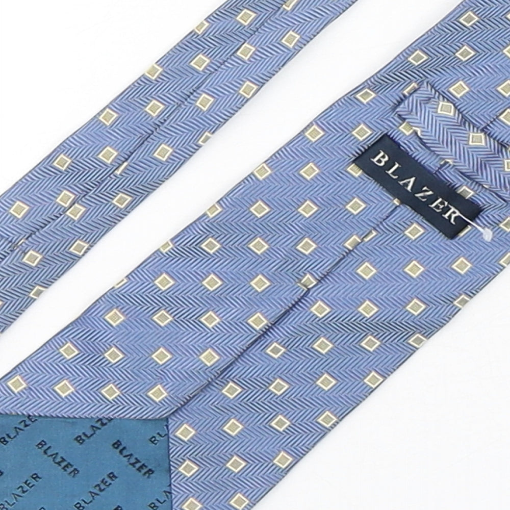 Blazer  Mens Multicoloured Geometric Silk Pointed Tie One Size