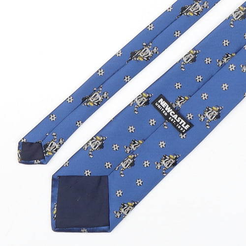 Newcastle United Mens Blue Geometric Polyester Pointed Tie One Size