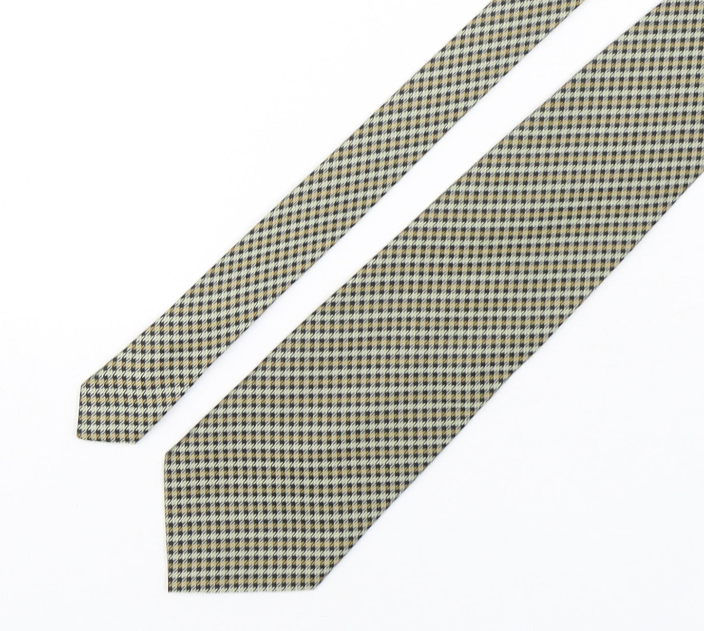 Patra Mens Multicoloured Houndstooth Silk Pointed Tie One Size