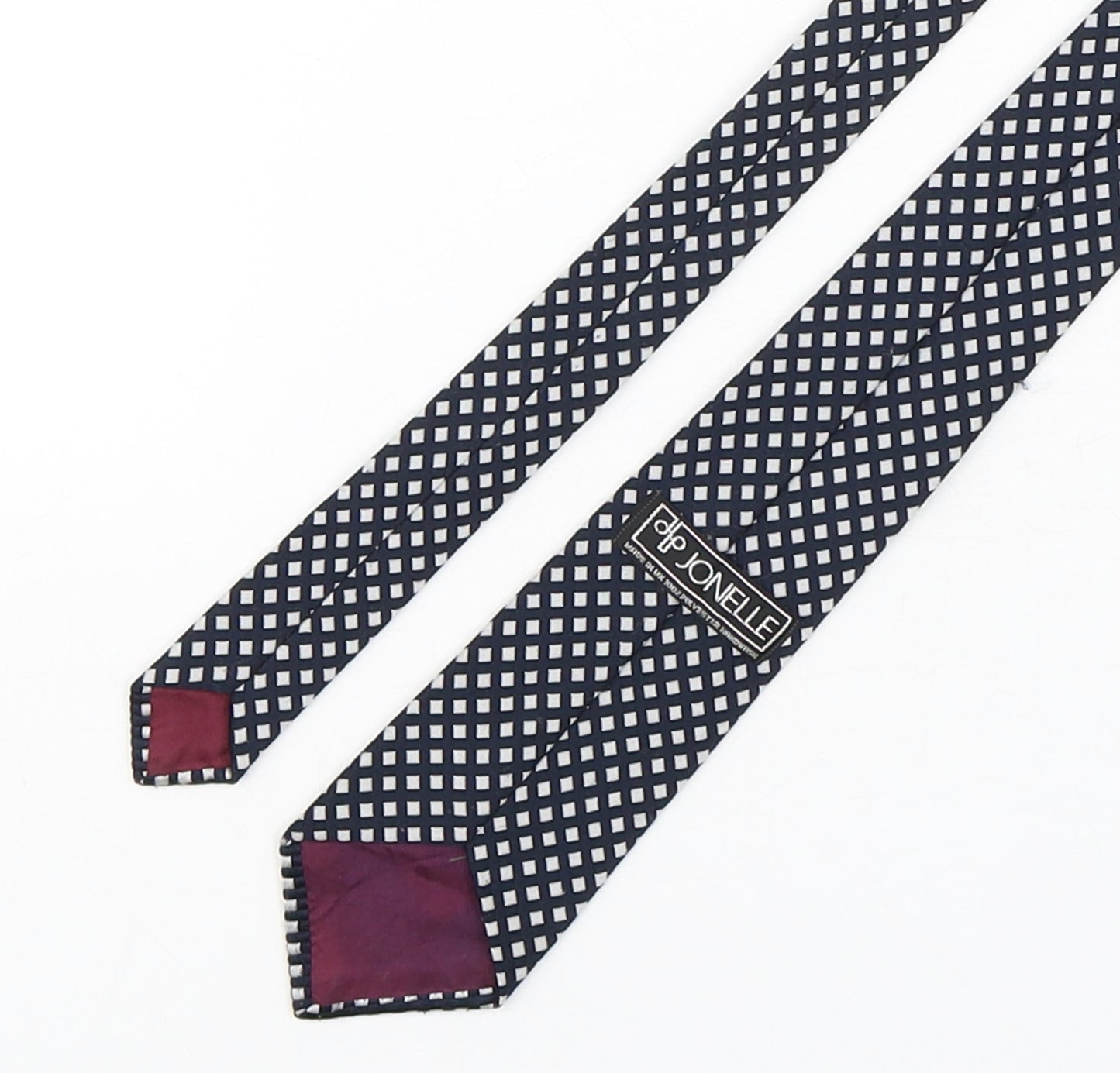 Jonelle  Mens Multicoloured Plaids & Checks Polyester Pointed Tie One Size