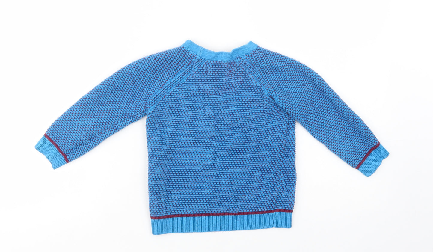 Ted Baker Boys Blue Crew Neck  Cotton Pullover Jumper Size 3-4 Years  Pullover