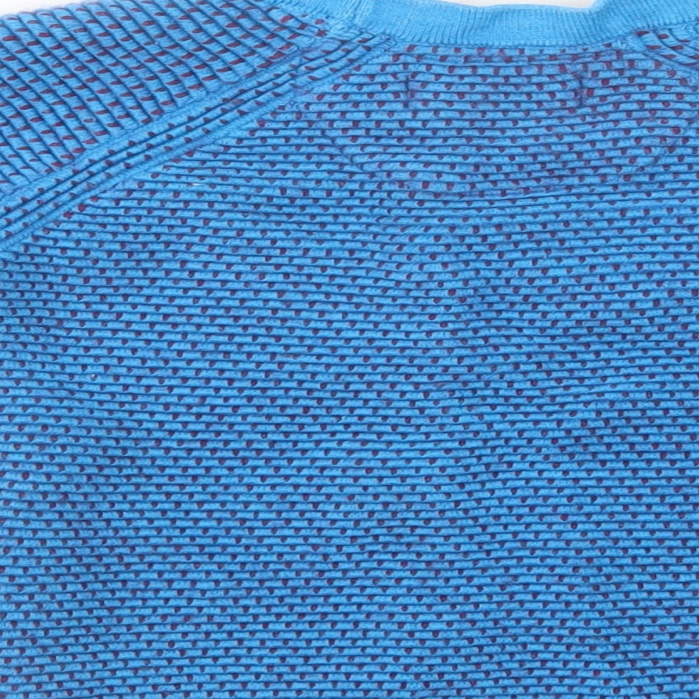 Ted Baker Boys Blue Crew Neck  Cotton Pullover Jumper Size 3-4 Years  Pullover