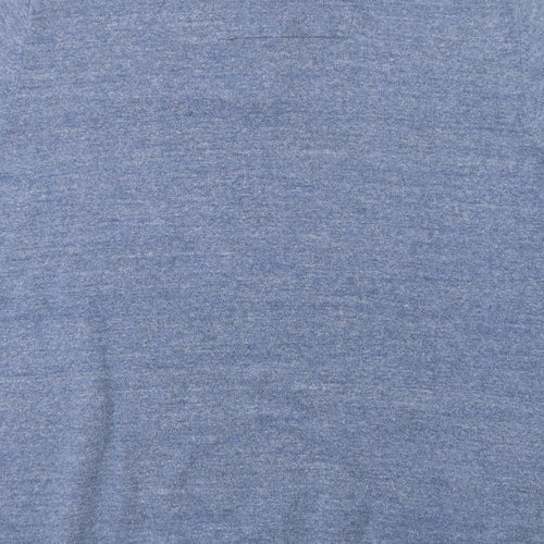 RJR.John Rocha Mens Blue  Cotton  Polo Size XL Collared Button