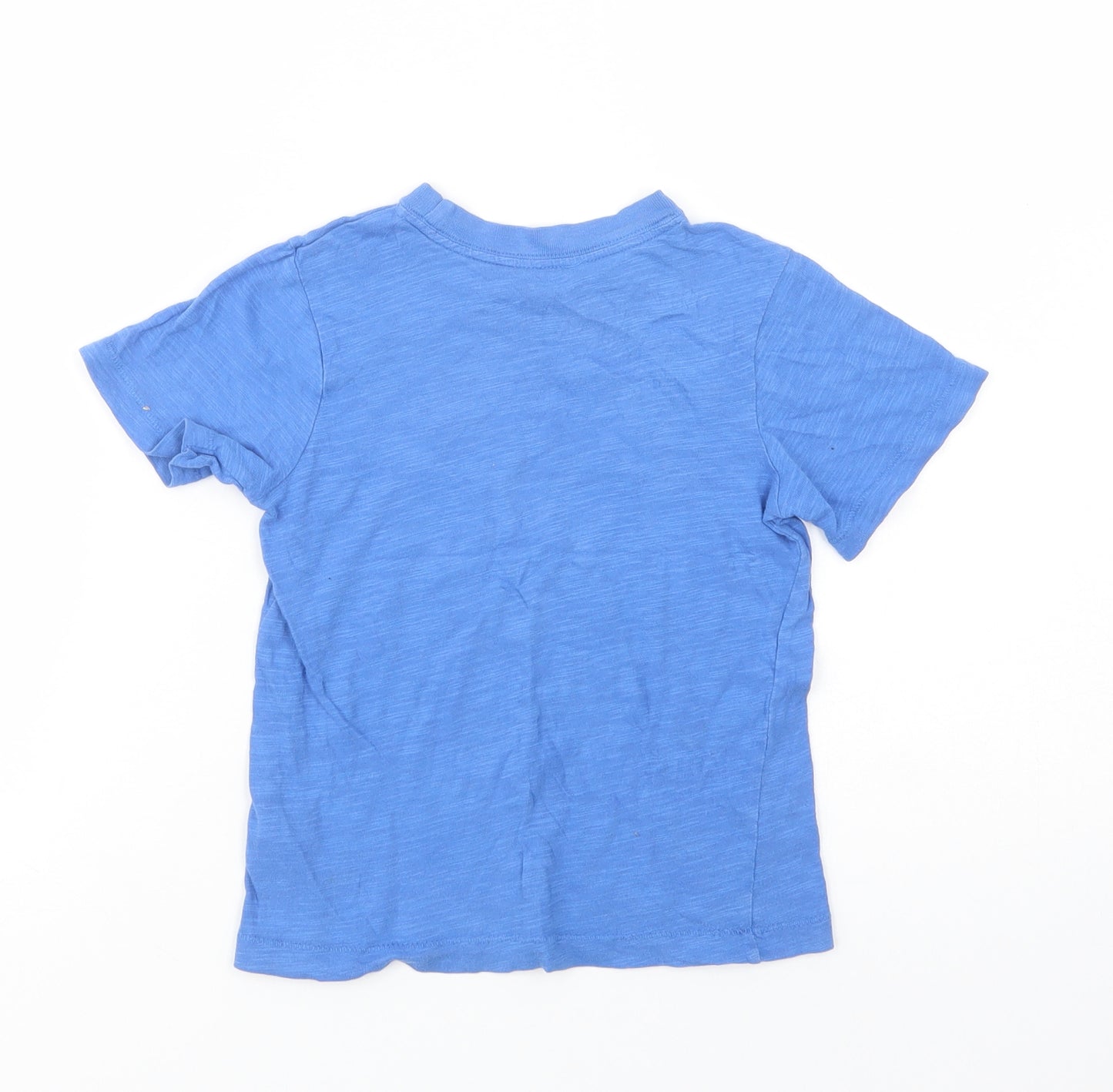 Carter's Boys Blue  Cotton Basic T-Shirt Size 3 Years Crew Neck Pullover - Seriously Handsome