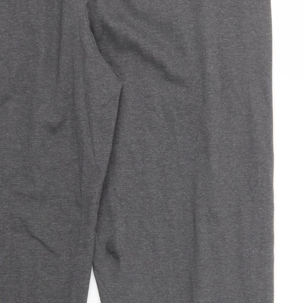 Marks and Spencer Mens Grey  Cotton Jogger Trousers Size XL L30 in Regular Drawstring
