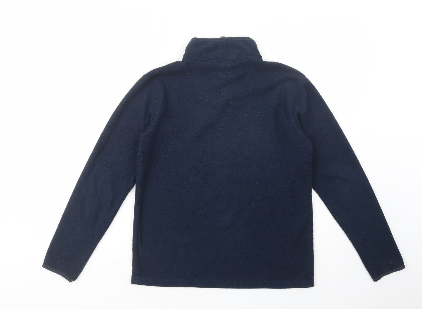 Marks and Spencer Boys Blue  Polyester Pullover Sweatshirt Size 13-14 Years  Zip