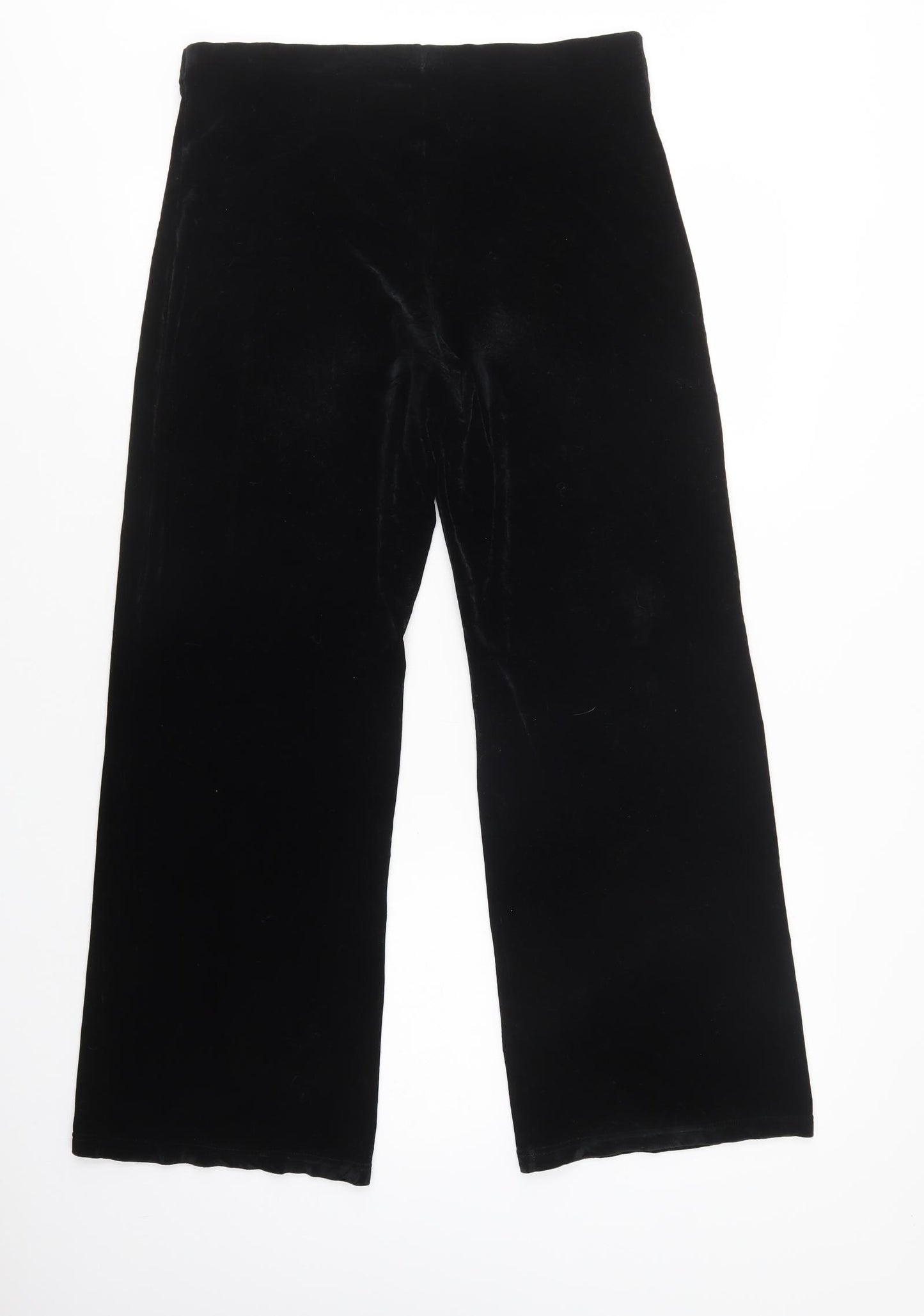 Marks and Spencer Womens Black  Polyester Trousers  Size 16 L30 in Regular