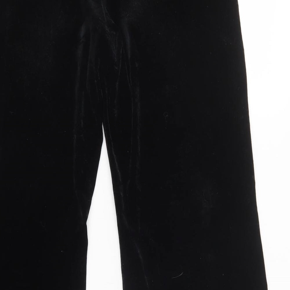Marks and Spencer Womens Black  Polyester Trousers  Size 16 L30 in Regular