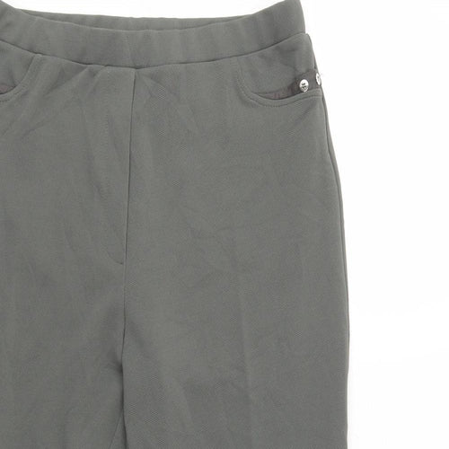 Afibel Womens Green  Polyester Trousers  Size 14 L23 in Regular