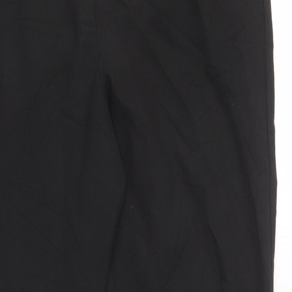 F&F Boys Black  Polyester Dress Pants Trousers Size 15 Years  Regular Button - School Wear