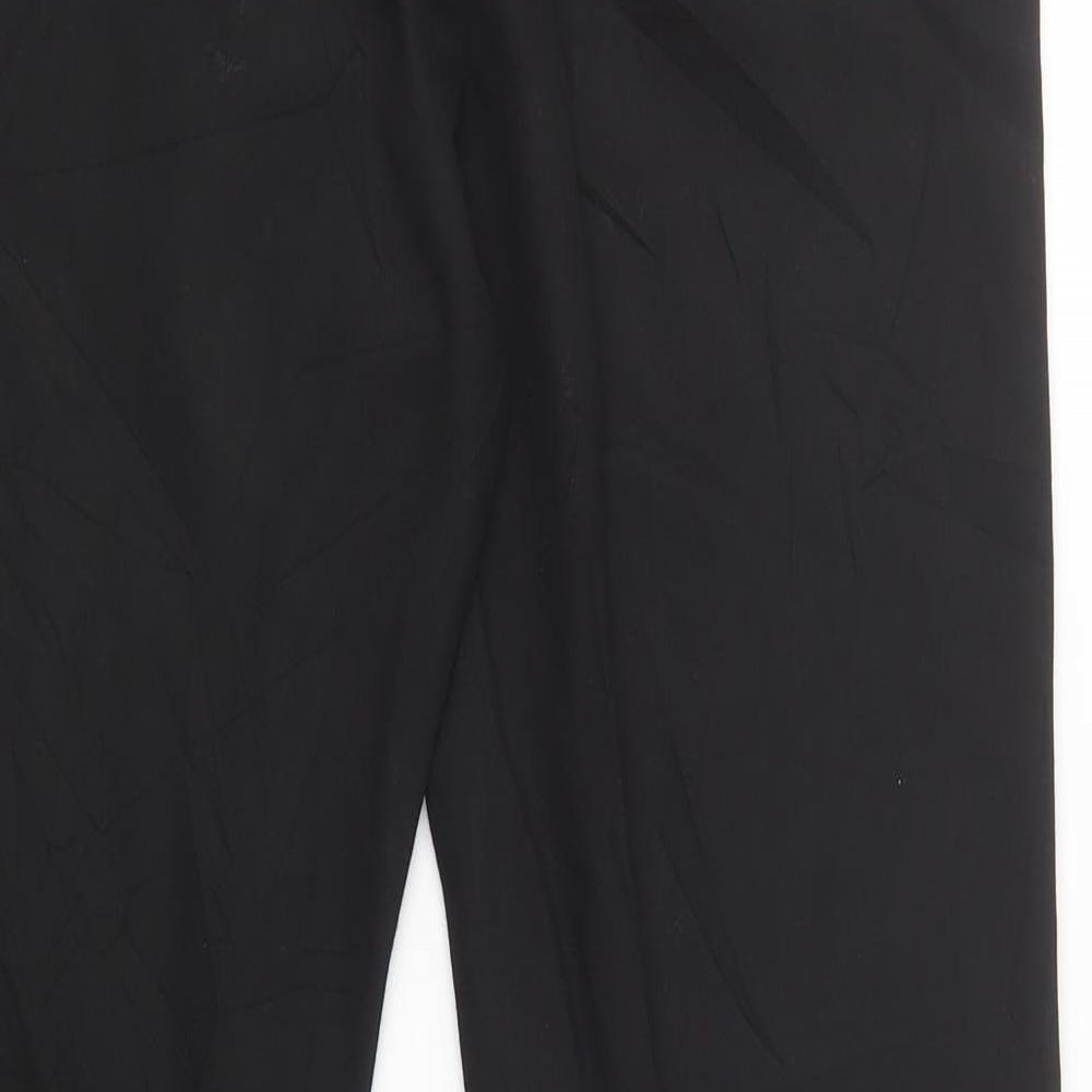 F&F Boys Black  Polyester Dress Pants Trousers Size 15 Years  Regular Button - School Wear