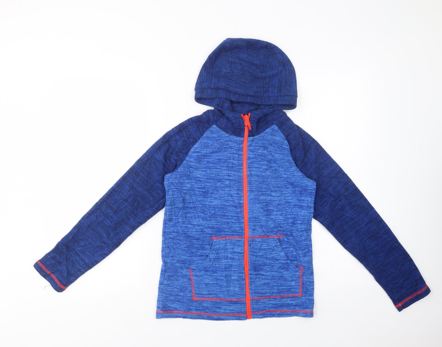 Mountain Warehouse Boys Blue  Polyester Full Zip Hoodie Size 9-10 Years  Zip