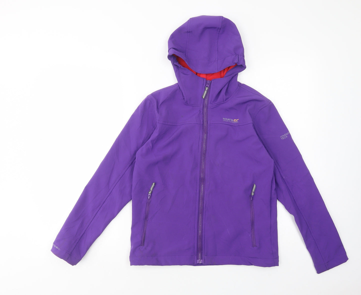 Regatta Girls Purple   Windbreaker Jacket Size 11-12 Years  Zip