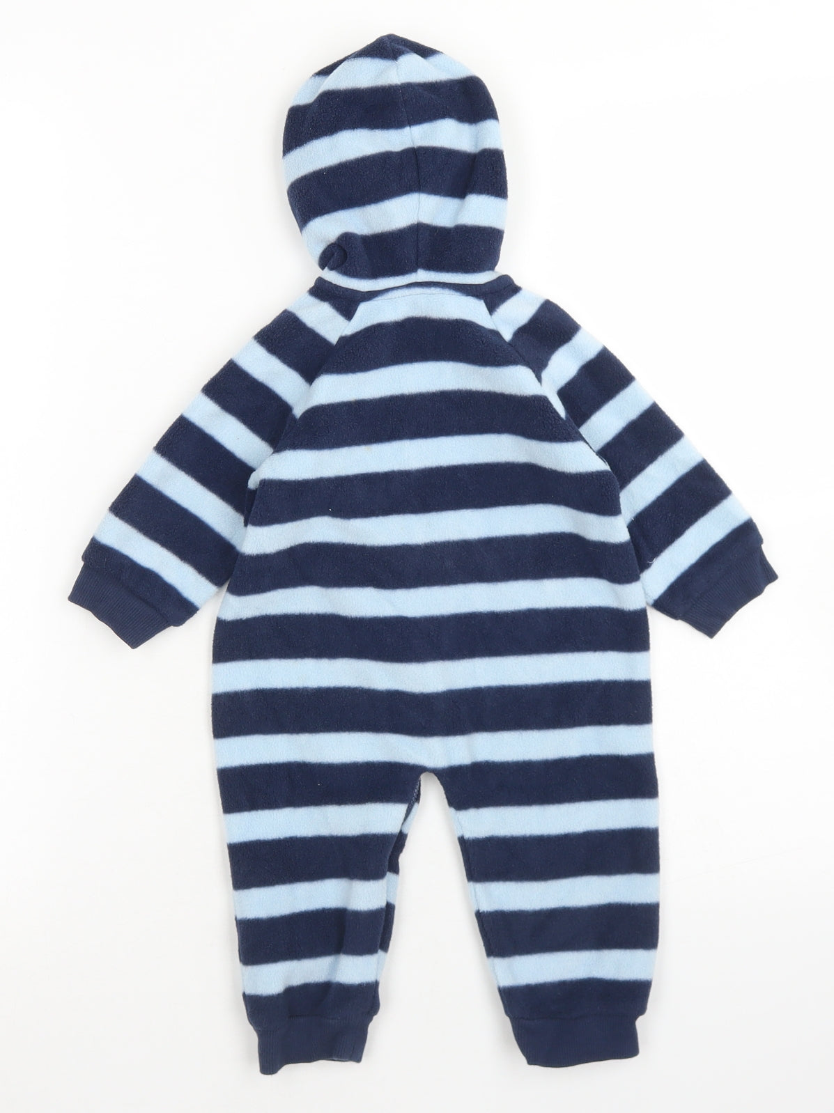 George Boys Blue Striped Polyester Babygrow One-Piece Size 3-6 Months  Zip
