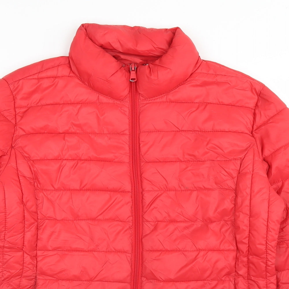 Primark Womens Red   Puffer Jacket Jacket Size XS  Zip