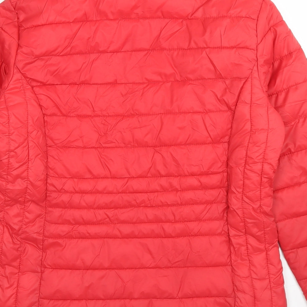 Primark Womens Red   Puffer Jacket Jacket Size XS  Zip