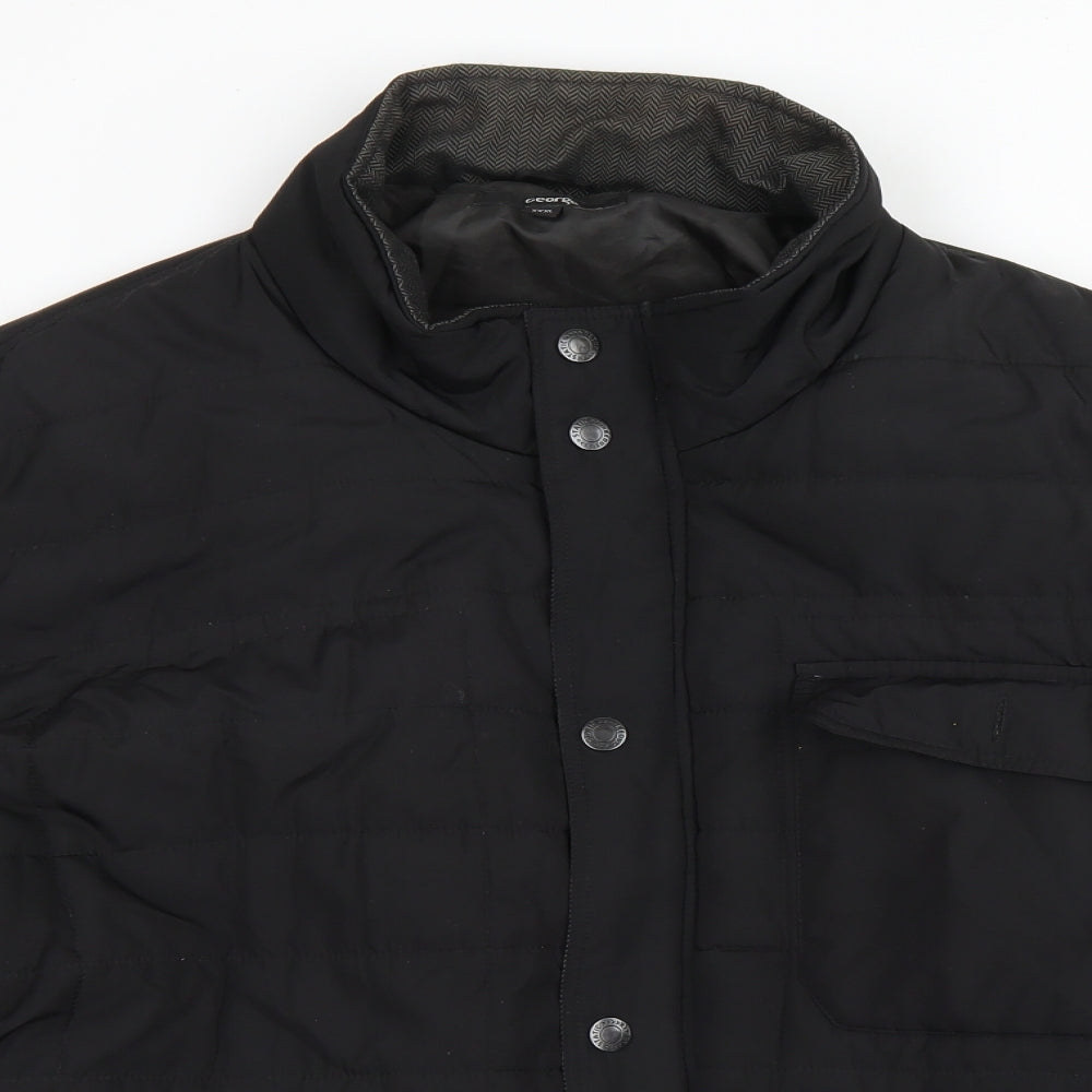 George Mens Black   Puffer Jacket Coat Size 3XL  Zip