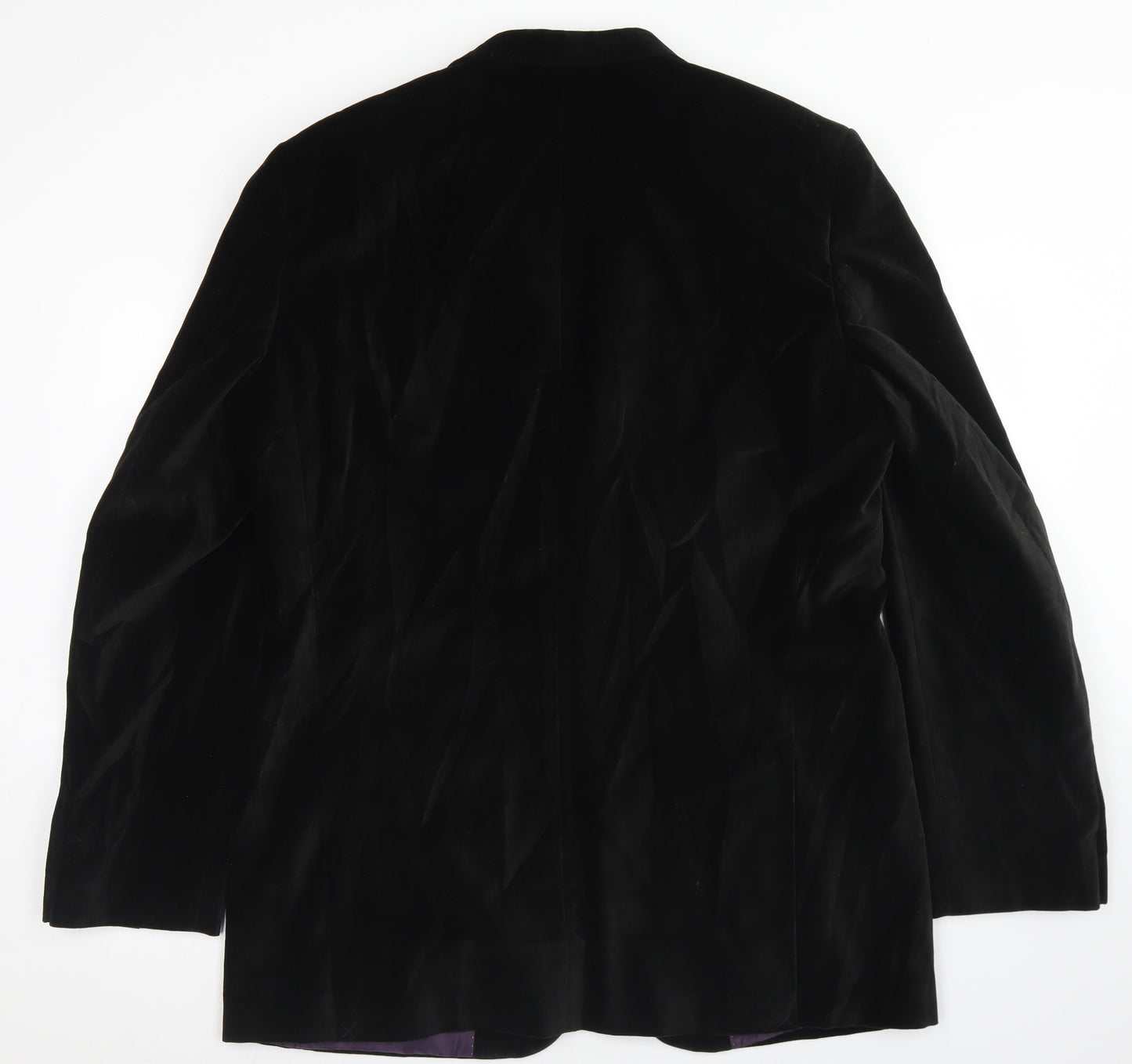 Cedar Wood State Mens Black  Cotton Jacket Blazer Size 42