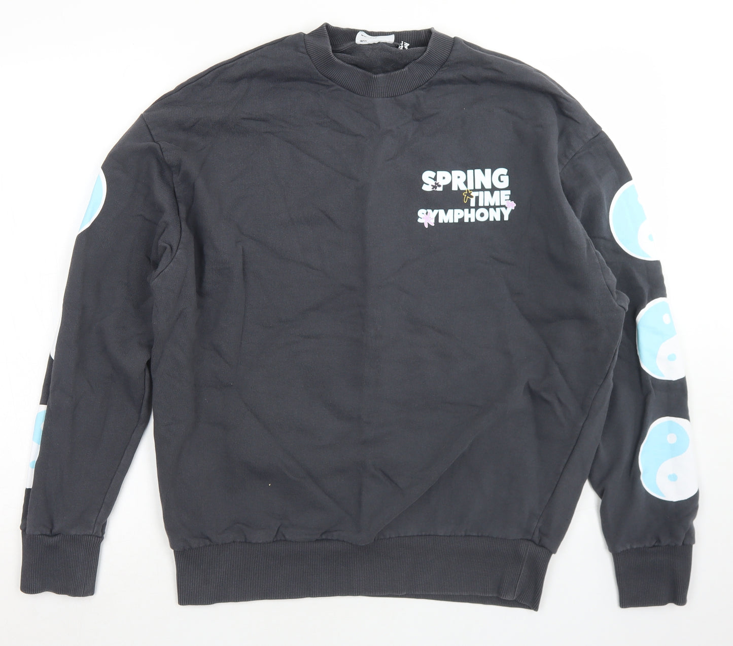 ASOS Womens Grey  Polyester Pullover Sweatshirt Size M   - Spring time Symphony