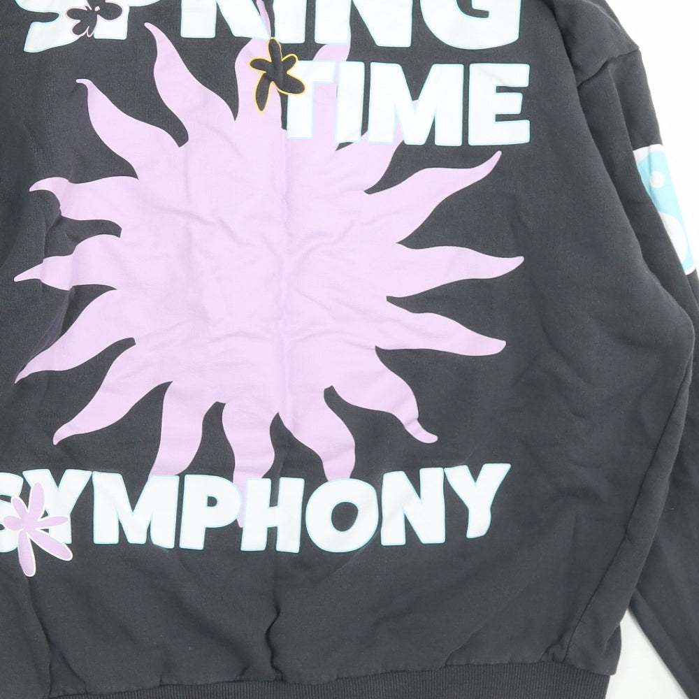 ASOS Womens Grey  Polyester Pullover Sweatshirt Size M   - Spring time Symphony