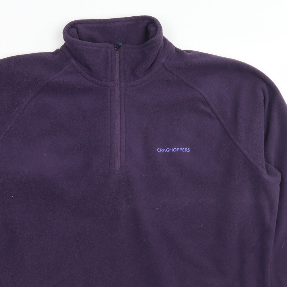 Craghoppers Womens Purple  Polyester Pullover Sweatshirt Size 12  Zip