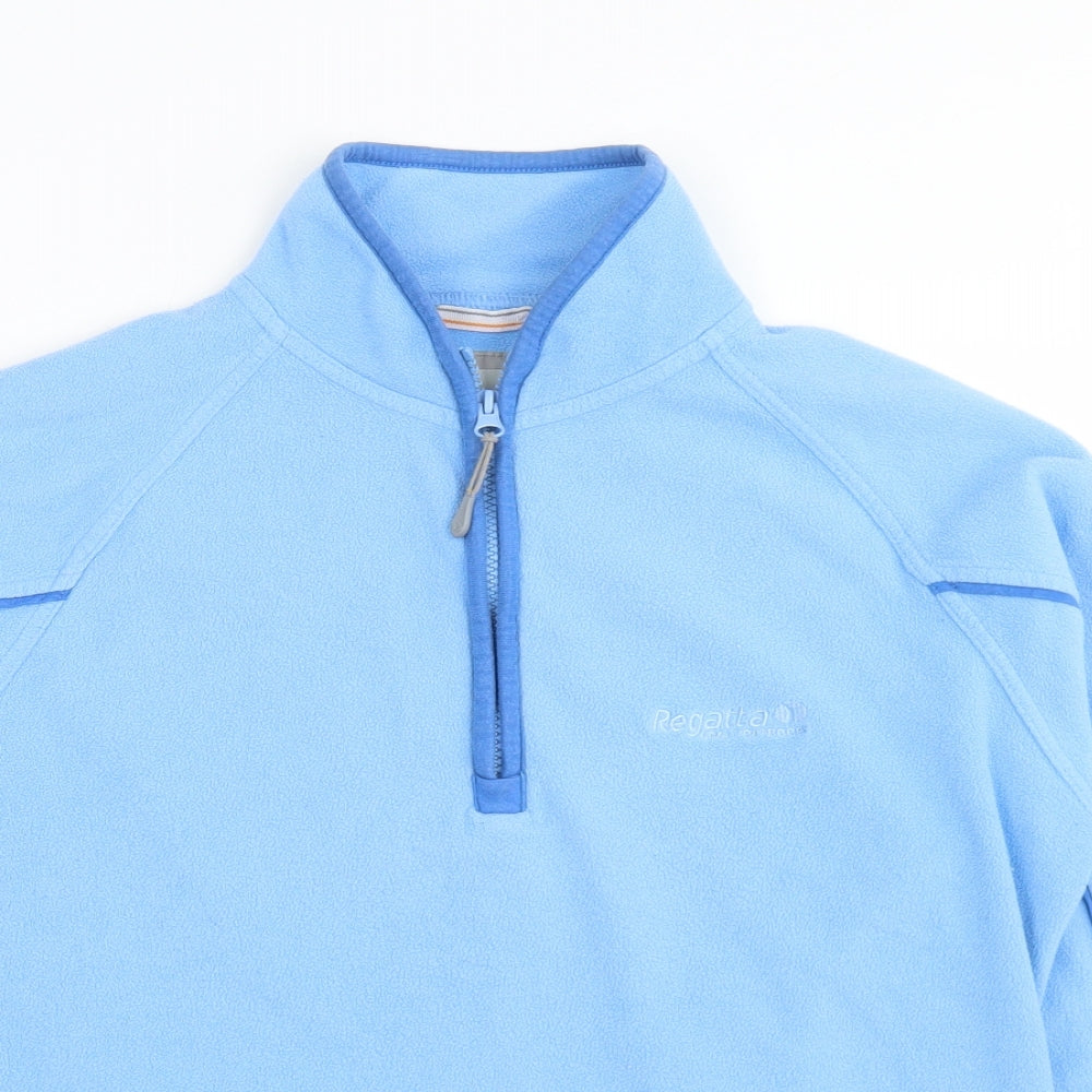 Regatta Womens Blue  Polyester Pullover Sweatshirt Size 12  Zip