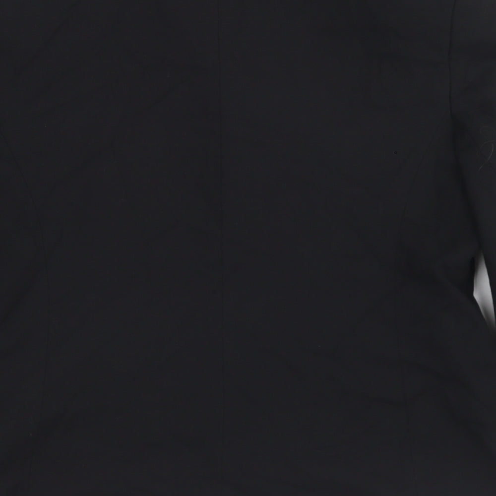 NEXT Womens Black  Polyester Jacket Blazer Size 14