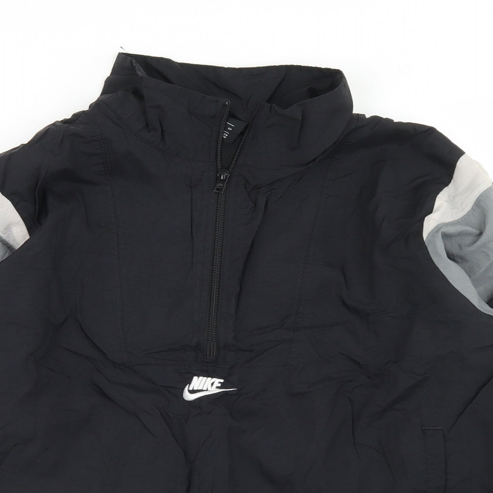 Nike Womens Black   Windbreaker Jacket Size XS  Zip - Cropped