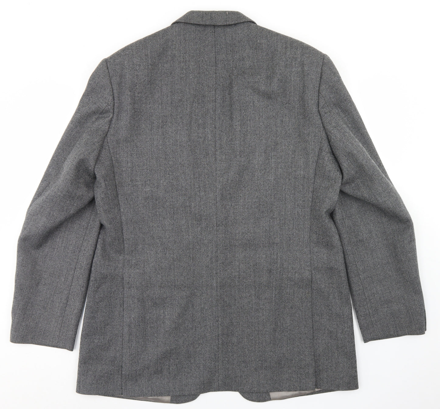 Preworn Mens Grey  Polyester Jacket Blazer Size 40