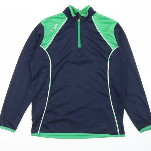 ONeills Boys Blue  Polyester Pullover Sweatshirt Size 13 Years  Zip