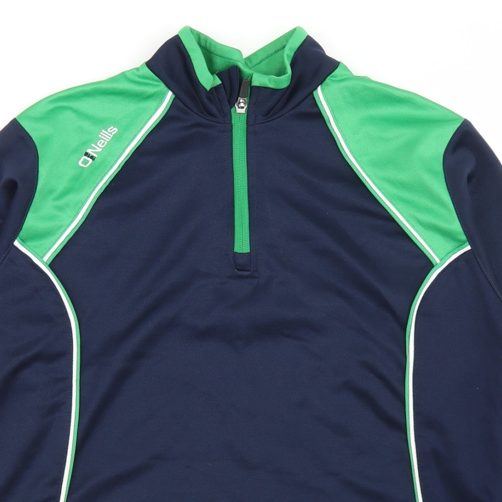 ONeills Boys Blue  Polyester Pullover Sweatshirt Size 13 Years  Zip