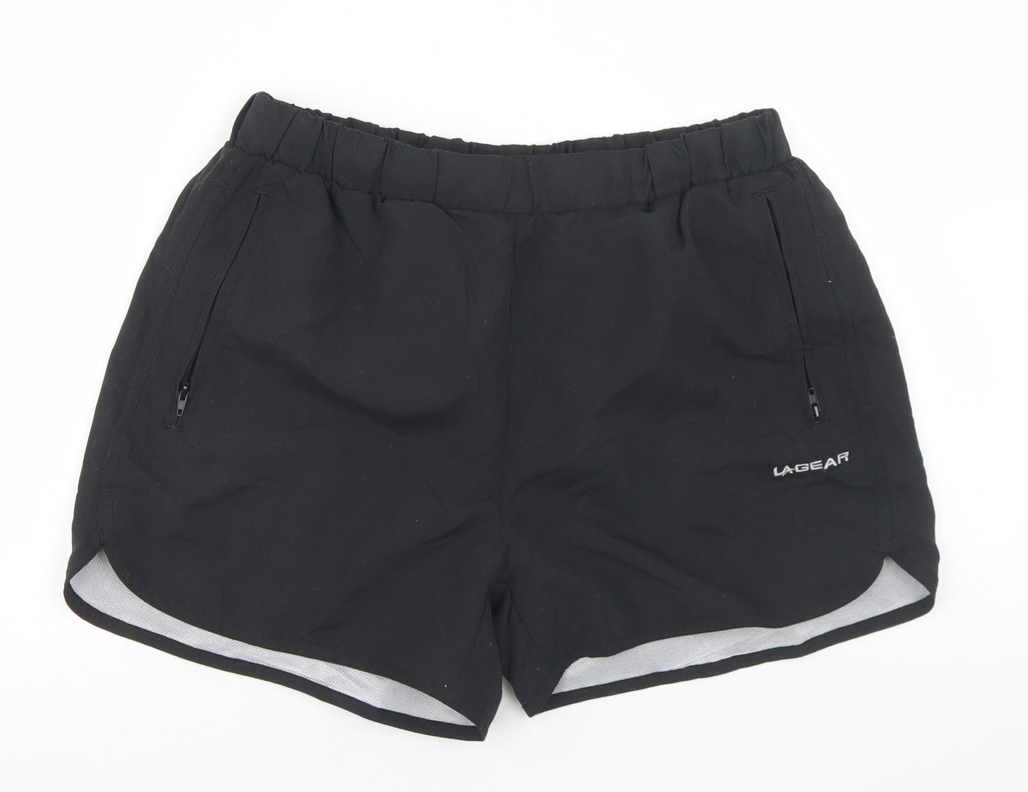 LA Gear Womens Blue  Polyester Athletic Shorts Size 8 L3 in Regular Drawstring