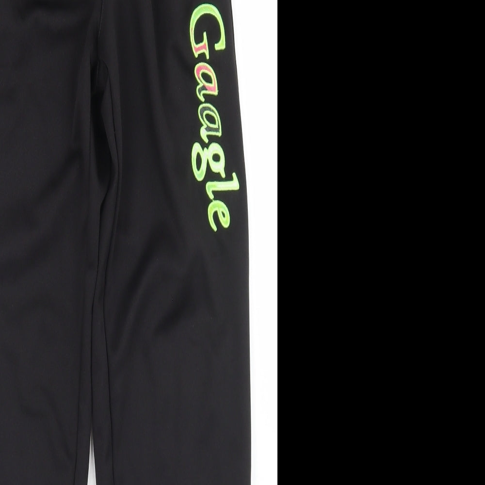 ONeills Girls Black  Polyester Jogger Trousers Size 13 Years  Regular Drawstring