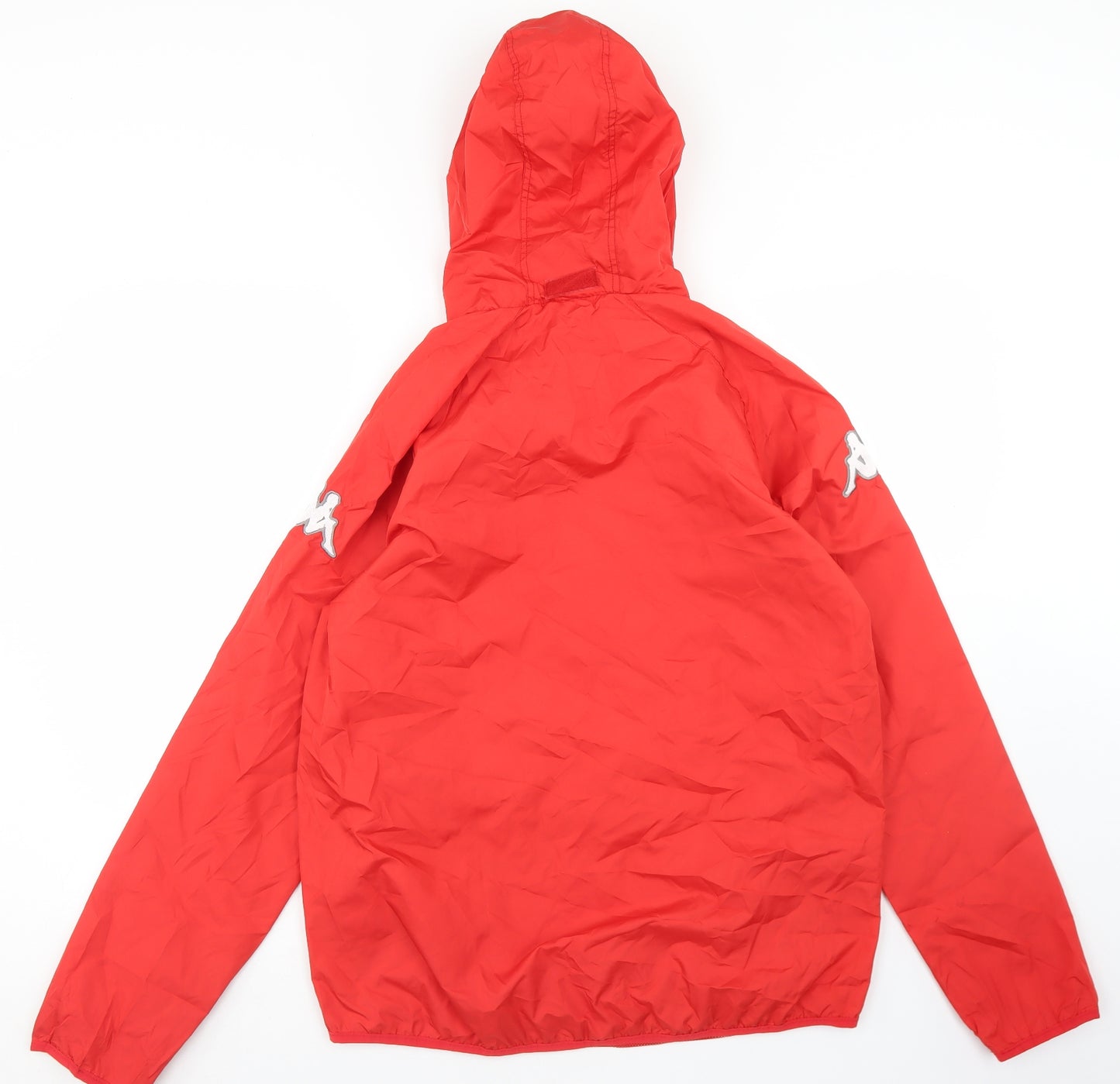 Kappa Mens Red   Windbreaker Jacket Size S  Zip - Crusaders FC