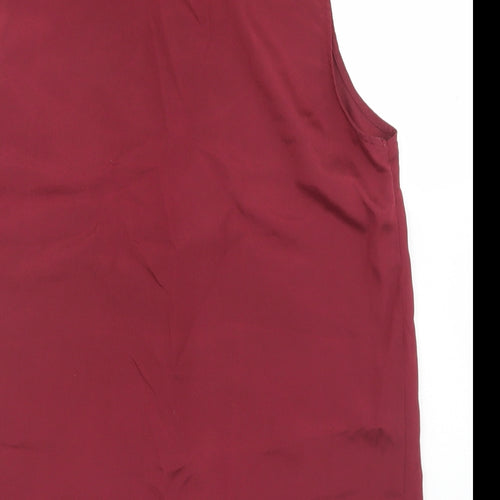 True Decadence Womens Purple  Polyester Basic Button-Up Size 12 Collared