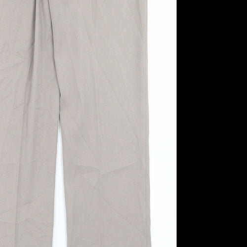 DEVERNOIS Womens Beige  Polyester Dress Pants Trousers Size 30 in L29 in Regular Button
