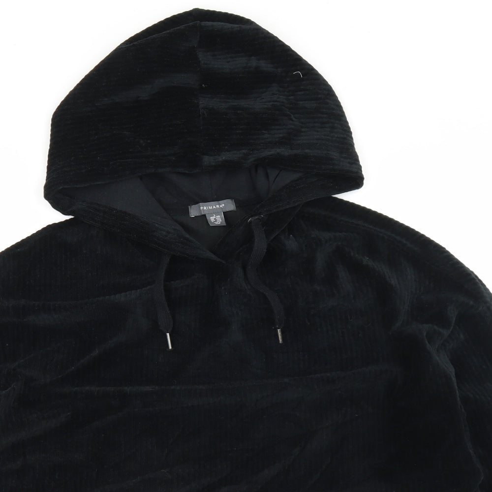 Primark Womens Black  Polyester Pullover Hoodie Size L