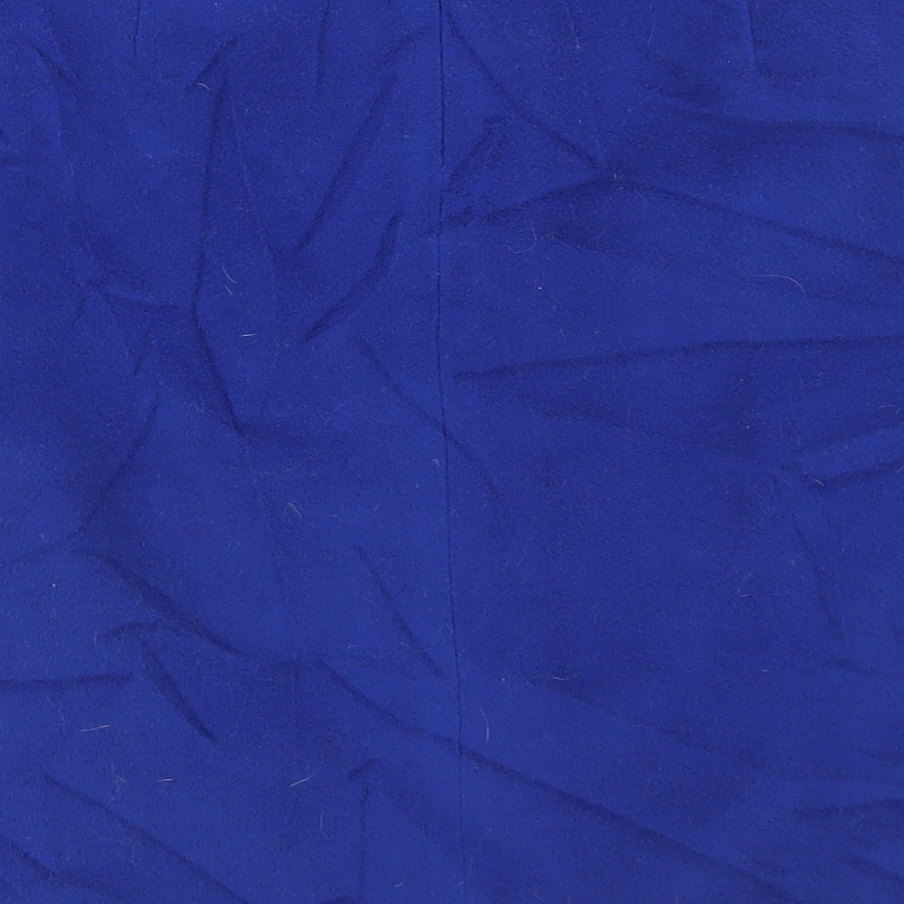 Marks and Spencer Womens Black  Polyester A-Line Skirt Size 12   Zip