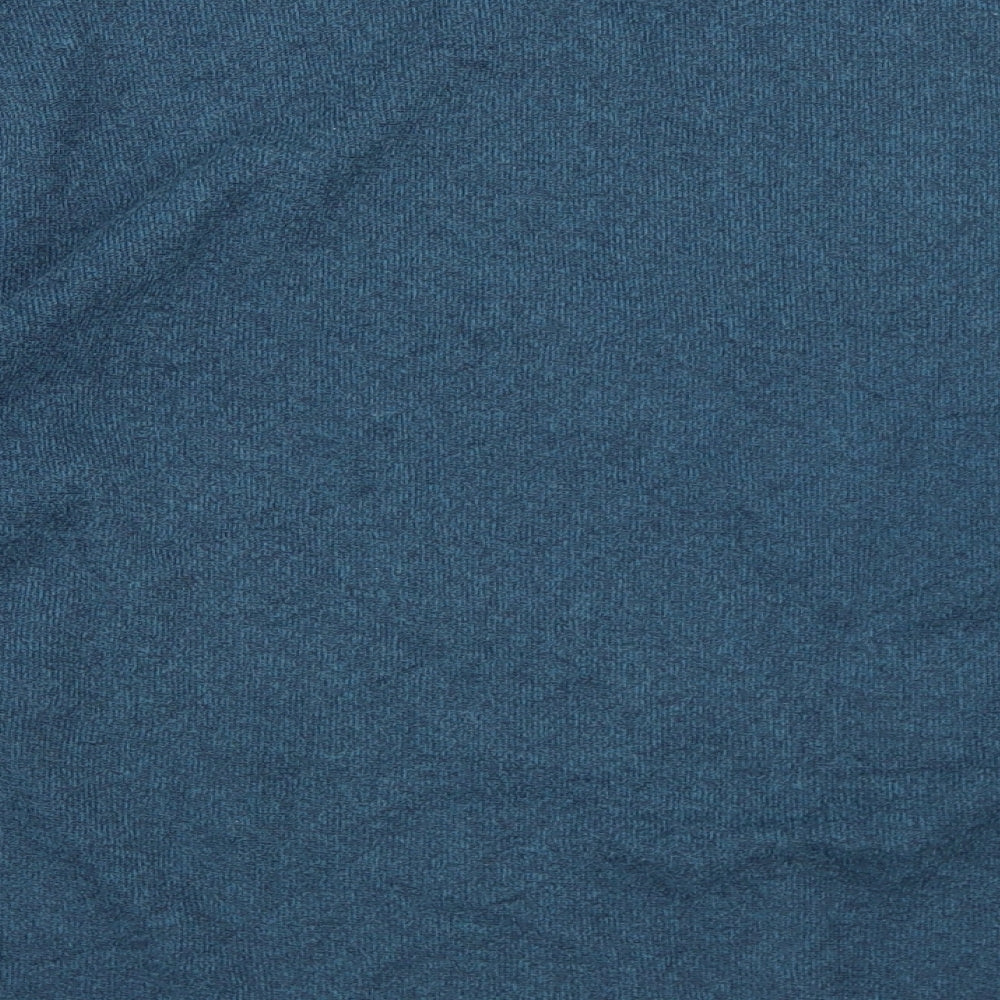 Bonmarché Womens Blue  Polyester Basic T-Shirt Size M Round Neck