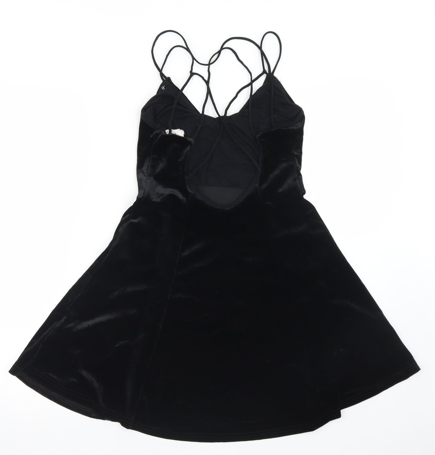 Pins and Needles Womens Black  Polyester Slip Dress  Size S  Round Neck
