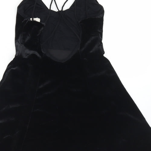 Pins and Needles Womens Black  Polyester Slip Dress  Size S  Round Neck