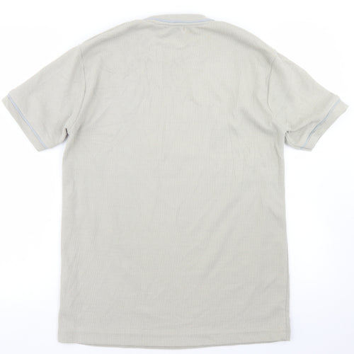 Whispering Smith Mens Beige  Polyester  T-Shirt Size M Crew Neck