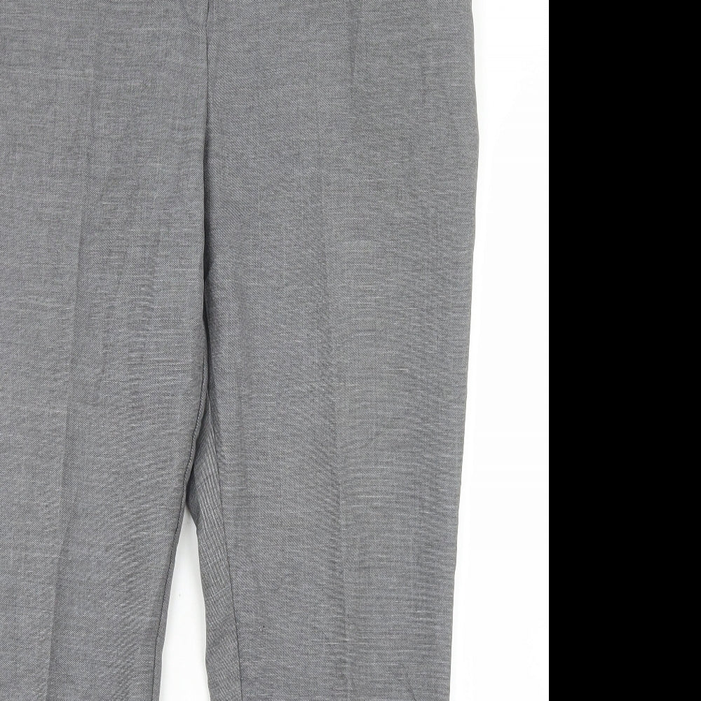 Atmosphere Womens Grey  Polyester Dress Pants Trousers Size 16 L28 in Regular Hook & Eye