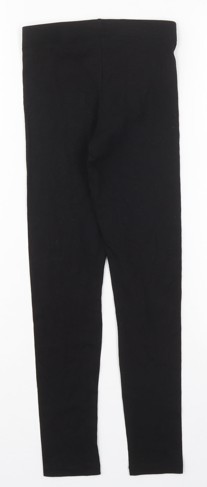 H&M Girls Black  Cotton Carrot Trousers Size 9-10 Years  Regular
