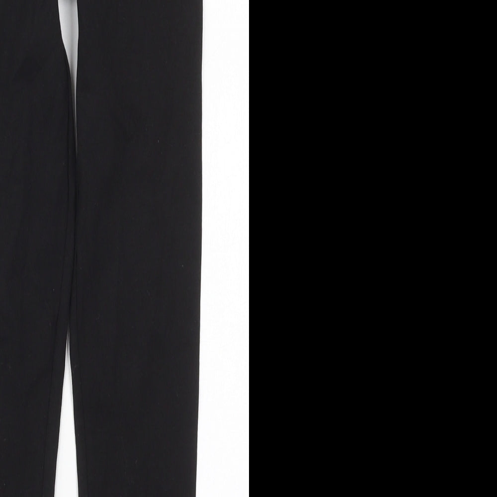 H&M Girls Black  Cotton Carrot Trousers Size 9-10 Years  Regular