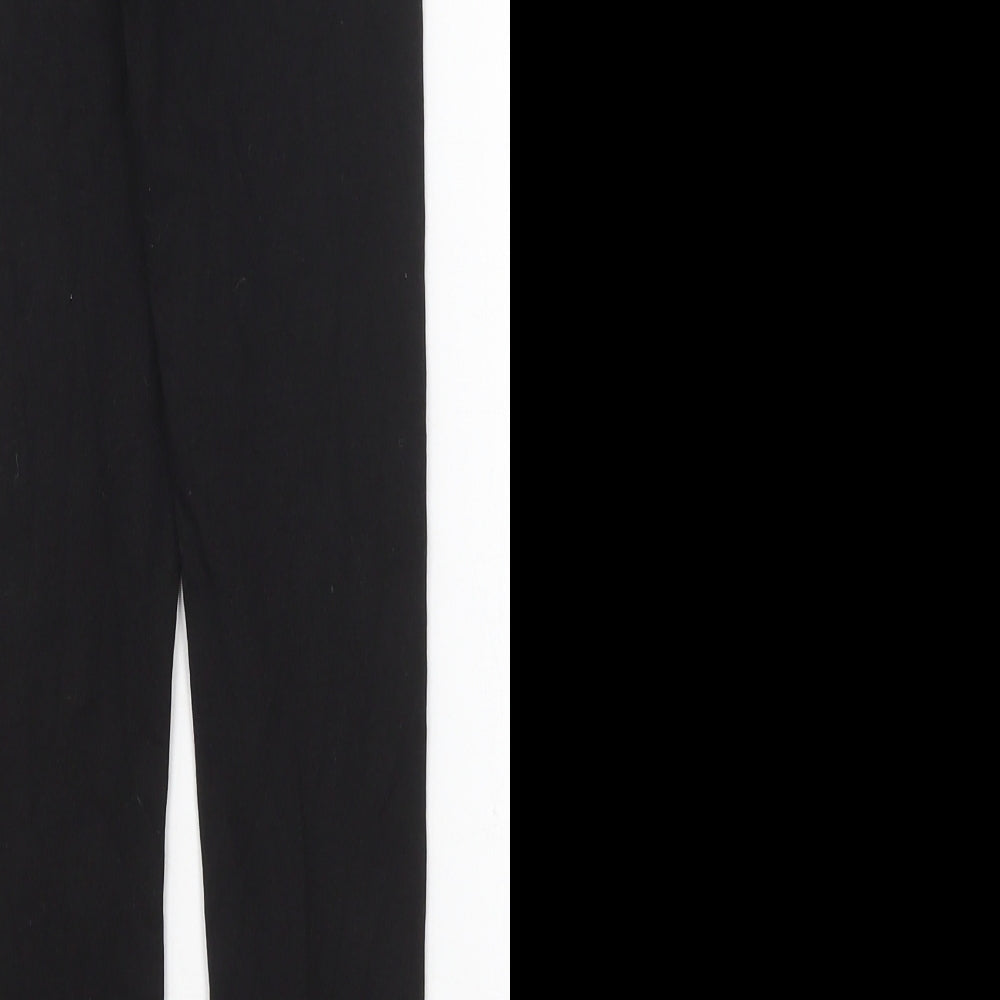 H&M Girls Black  Cotton Carrot Trousers Size 9-10 Years  Regular