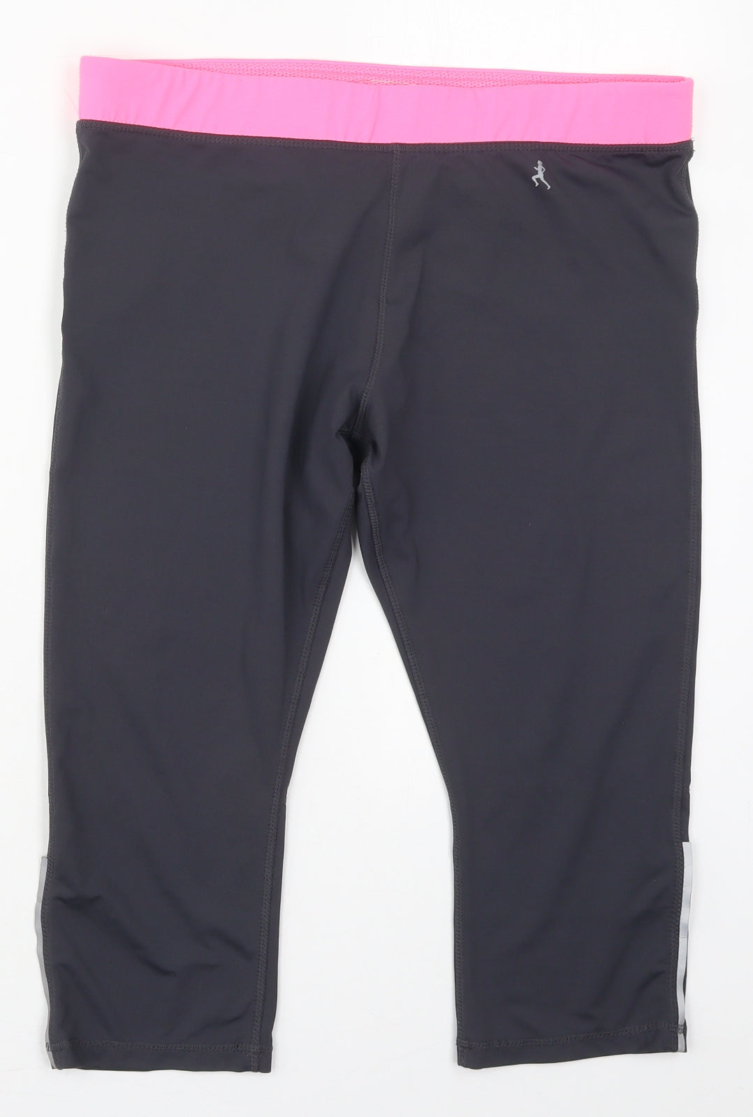 Atmosphere Womens Grey  Polyester Cropped Leggings Size 14 L18 in Regular